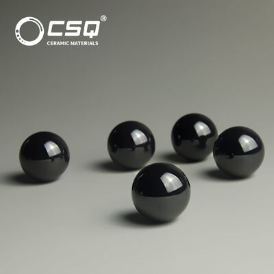 Pressureless Sintered Silicon Carbide Ball SSiC Ceramic Ball Corrosion Resistant with 1650°C Max Temperature for Bearings