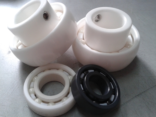 ZrO2 UC205 Keramik-Einsatzkugellager PTFE-Käfig mit Adaptionsdraht in Fördersystemen